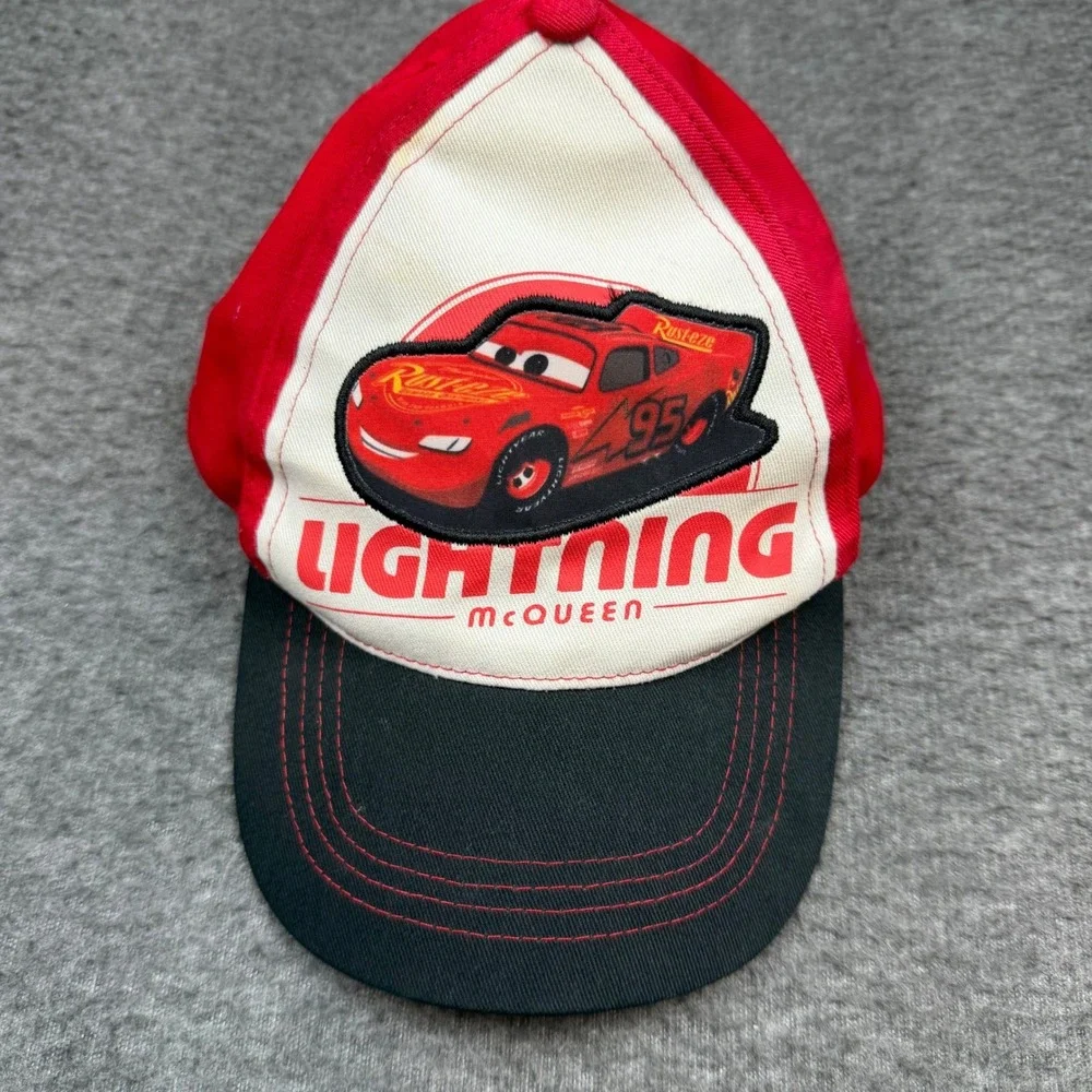 Disney Cars Baseball Hat Kids OS Red Lightning McQueen Snapback Cap